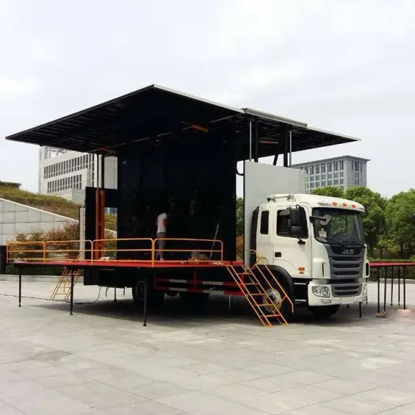 Good Price Three-Sides Expansion Mobile Stage Truck for Roadshow and Advertising