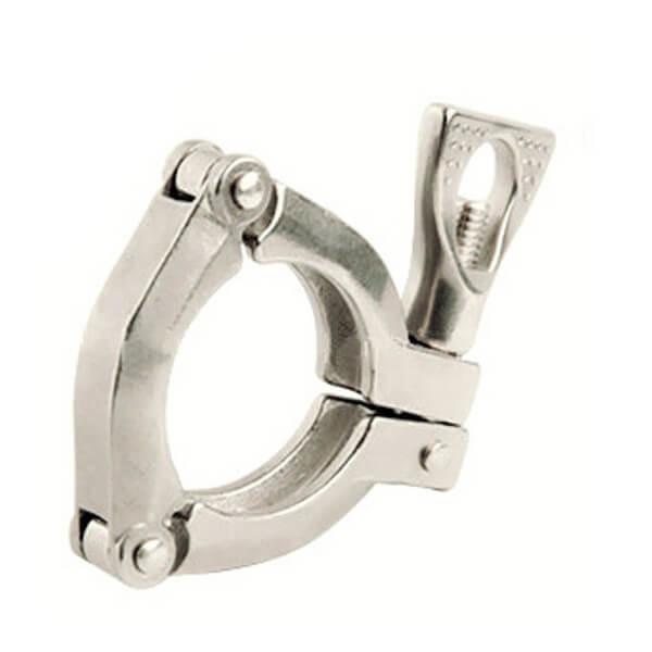 Safety Sanitary Tri Clamp Fittings Three Pieces Connectors Tri Clamp With Triple Leak Proof