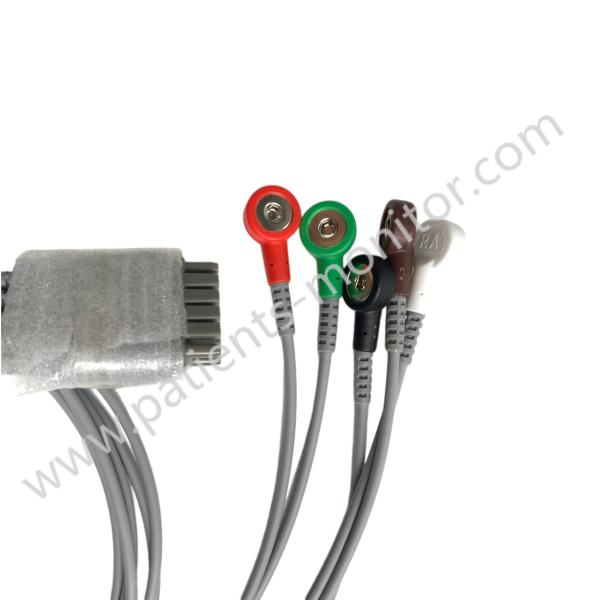 Edan EL05DASY 02.04.241961 Cable ECG de 5 cables AHA Reutilizable para Edan iT20 Transmisor de telemetría Nuevos accesorios médicos originales