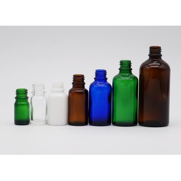 Clear Amber Green Blue Colorful Cosmetic Dropper Bottles All Volume 18mm Neck Size