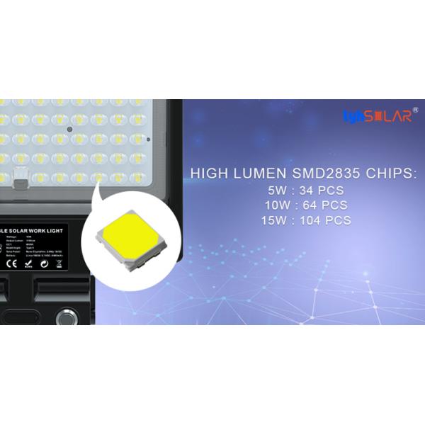 черные портативные солнечные света 15В на открытом воздухе с высоким ярким выходом 1350Лм для освещения сада