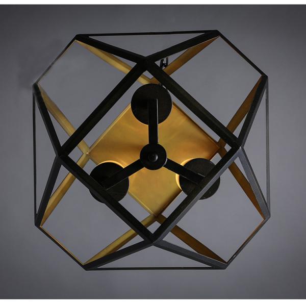Vintage Retro Loft Industrial Black Painted Wrought Iron Bird Cage Chandelier(WH-CI-123)
