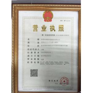 Dongguan Chasin Textile Products Co., Ltd. Сертификации