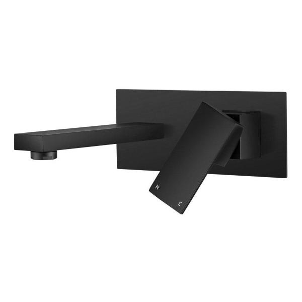 Square Lizhen Simple Bathroom Taps Kitchen Laundry Faucet Wall Mixer Tap Basin Faucet Sink