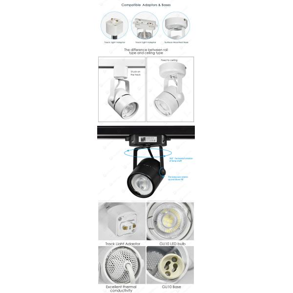 Gu10 E27 Commercial Light Fixtures for Living Room / Mall