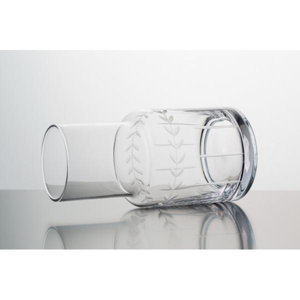 36 Oz Lead Free Glass Water Pitcher Handmade Bedside Water Carafe With Cup