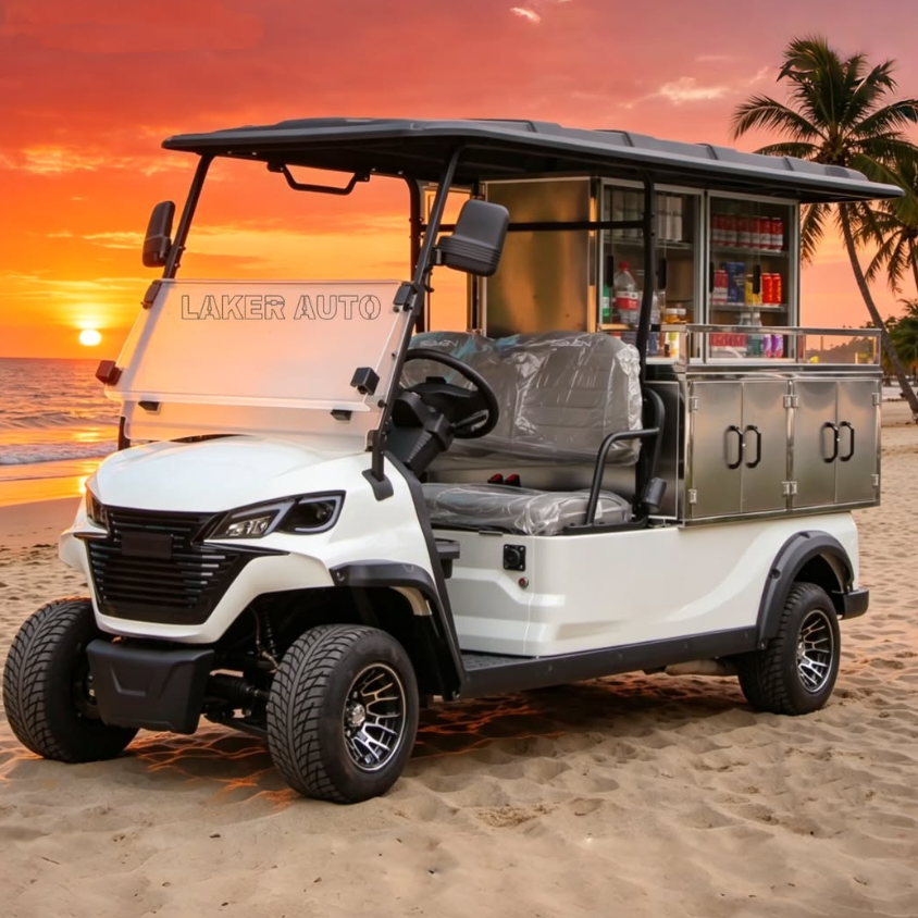 Utility Golf Cart with Vending Module