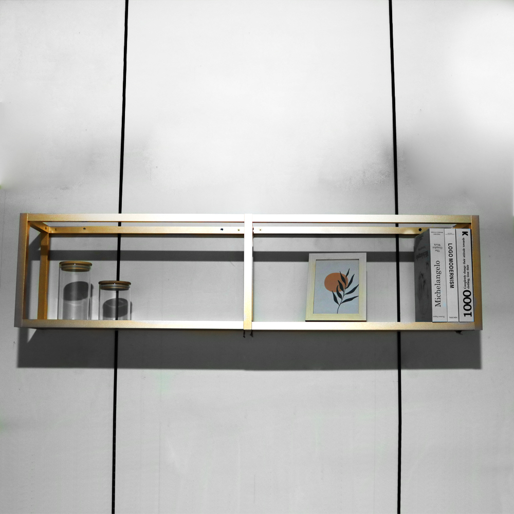 New Design Metal Wall Mounted Shelf Aluminum Frame CD Shelf for Decorative