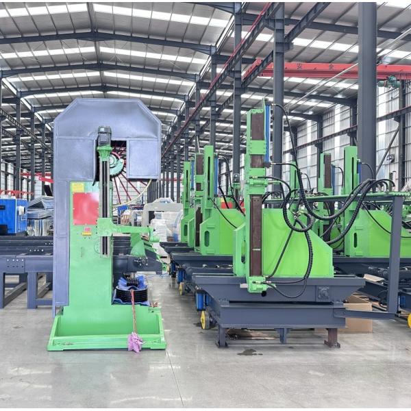 Heavy Duty Vertical Band Sawmill With Hydraulic Carriage Vertical Bandsaw Mill with Log Turner