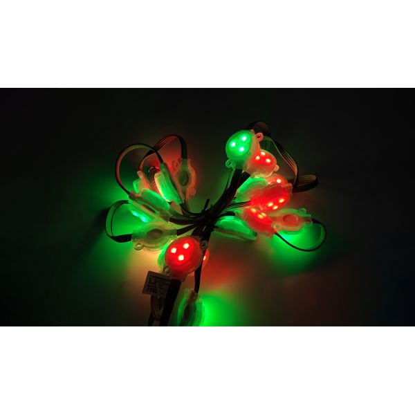 24V Low Voltage 30mm RGB LED Pixel Light IP67 Waterproof for Outdoor Playground Decoration