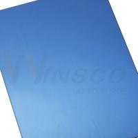 AISI 201 Linha de cabelo Chapa de aço inoxidável Azul PVD Cor Decorativa Inox No.4 Chapa escovada