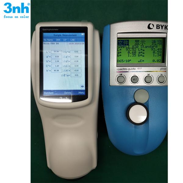 45/0 NS800 Portable Color Spectrophotometer 8mm Aperture For Metallic Colors