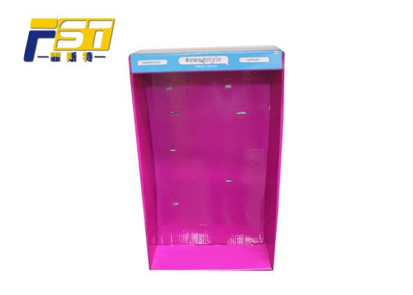 CMYK Printing Various Shape Cardboard Side Wing Display With Fine Workmanship