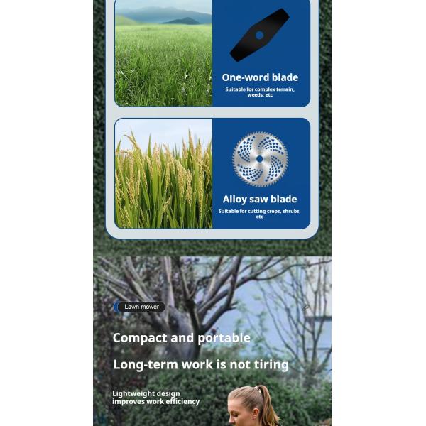 Электрическая косатка без щетки 1380 Вт низкошумная электрическая газонокосилка