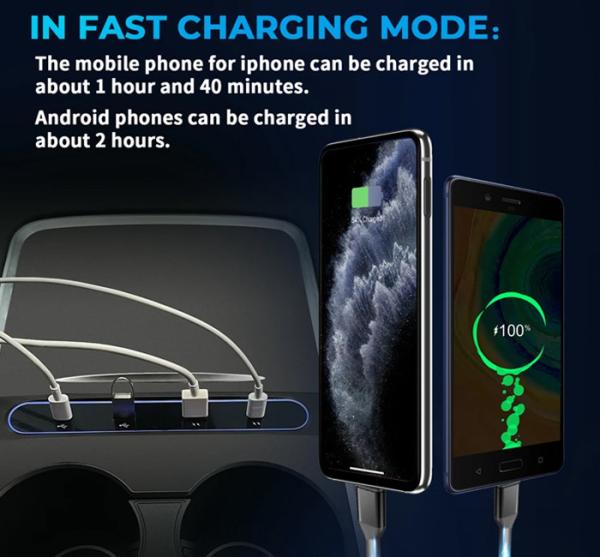 USB Extender Tesla Model 3 Usb Port Shunt Hub 27W Model Y Usb Ports
