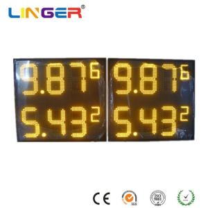 Yellow Digital Gas Price Sign IP67 Gas Price Sign Customized