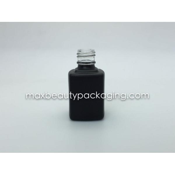 hot sale black matte powder coating gel polish bottle 11ml square shape popular gel bottle nail polish packaging