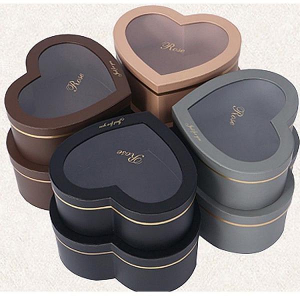 Wedding Cardboard Heart Shaped Gift Boxes With Lids For Chocolates Cookies Candies