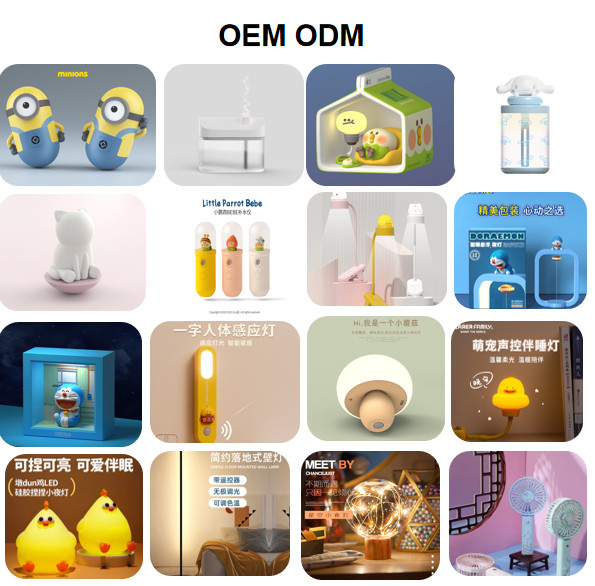 OEM Led Cute Cartoon Silicone Bear Sleep Lamp Usb Rechargeable Night Lamp Baby Bedroom Bedside Night Light