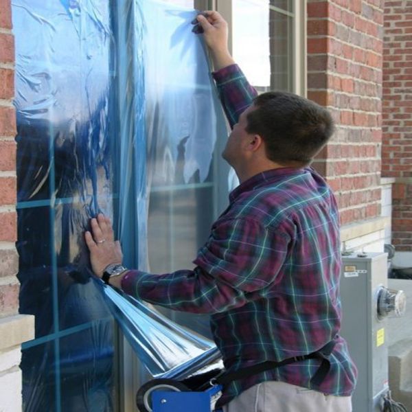 50 Micron Window Glass Protection Film with Acrylic Adhesive for Residue-Free Removal and Surface Protection