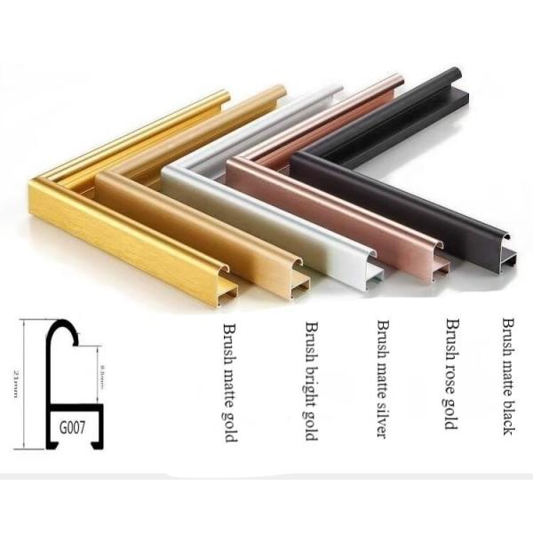 Sophisticated Brushed Aluminum Alloy Frame for Mirror and Photo Frame Decoration