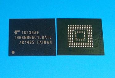 THGBMHG6C1LBAIL  NAND 64gb Emmc Flash Memory  IC 64Gb ( 8G X 8 ) MMC 52MHz 153-WFBGA