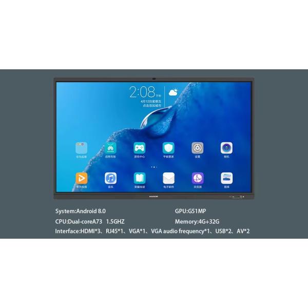 98 Inch 20 Point Multi Touch Interactive Digital Board with Built in Speakers Microphone for Video Conference