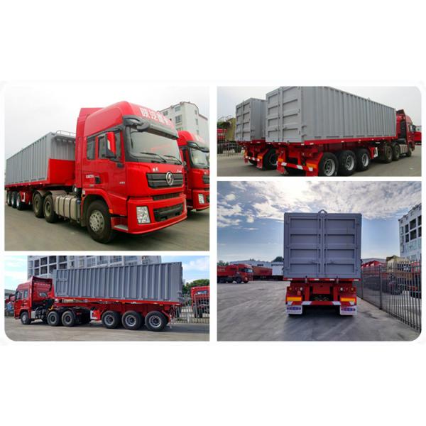 Self-dumping 35ton Hydraulic Dump 40FT Container Tipper Trailer for Container Transfer