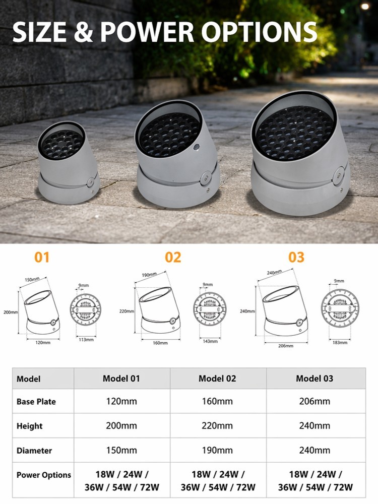DC24V RGBW DMX512 LED Tree Lights Waterproof For Outdoor Landscape Facade Lighting