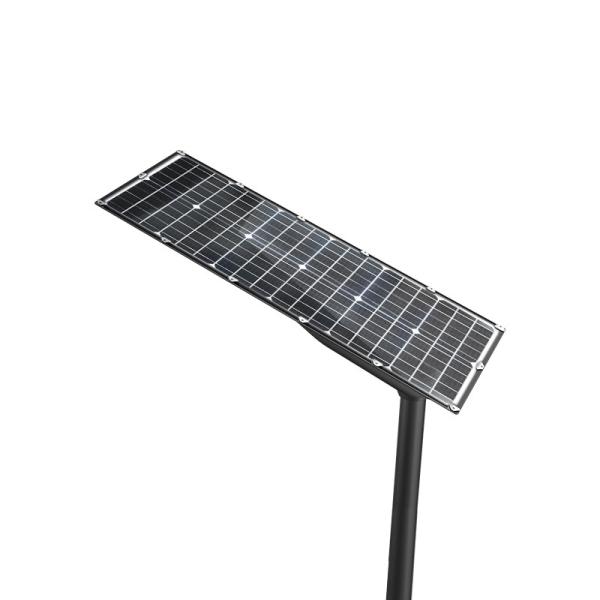 LifePO4 Bateria LED Iluminação solar de rua integrada 6800lm 40W Lâmpada de rua solar para pátio de segurança