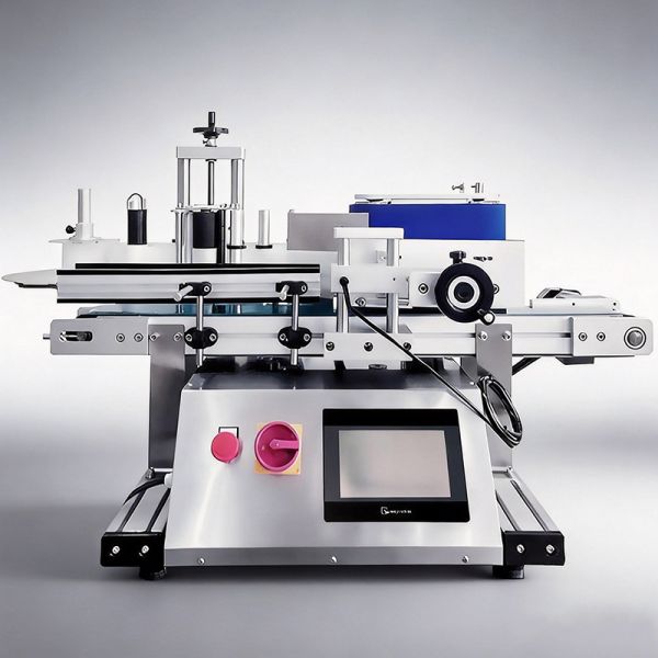 Desktop Round Bottle Labeling Machine Automatic Wine and Juice Bottles Label Applicator Tool