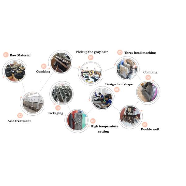 Ombre 3 Tone Natural Wave Peruvian Human Hair Full And Thick Ends For Lady