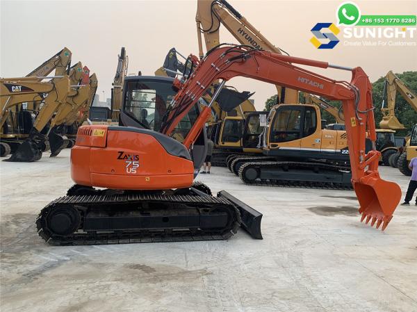 Good Condition HITACHI ZX75 Japan Made Hitachi Used Excavator Transport Length 5380mm