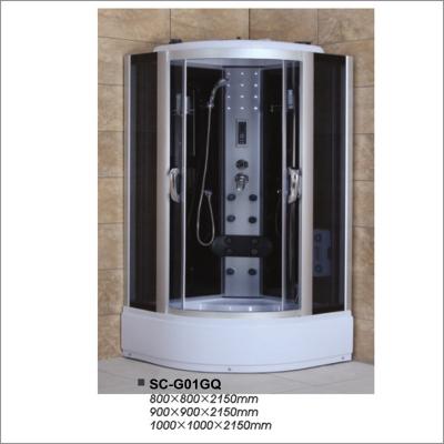 Tendas de chuveiro de vidro do banheiro da sauna do vapor da massagem, multi unidades funcionais do chuveiro