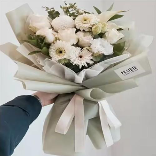 Papel de embrulho de buquê de flores à prova d'água Coreano Papel de embrulho de tecido para embalagem de Natal