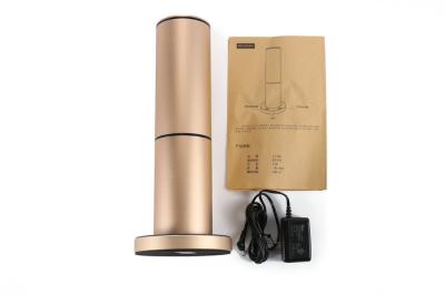 Gold Commercial Scent Machine , Cylindrical Air Freshener Machine For Hotels