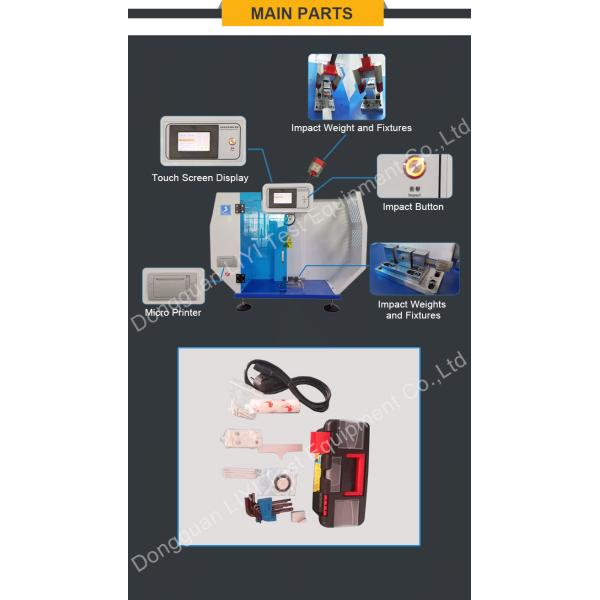 Цена тестера удара маятника Charpy зазубрины LIYI ISO179 2000 пластиковая
