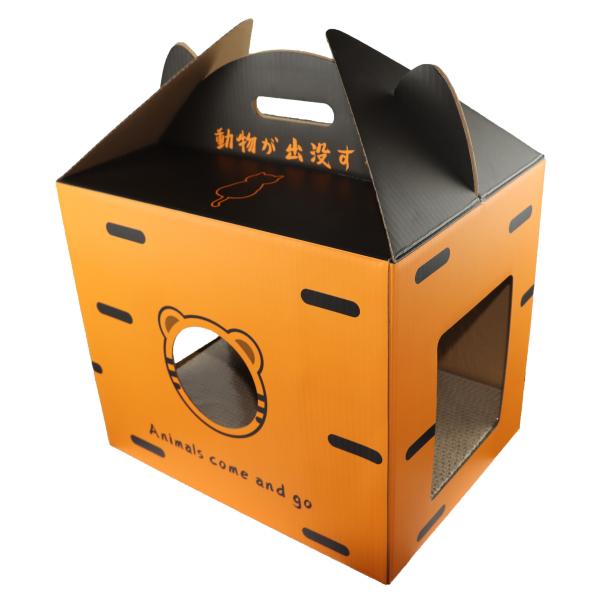 Дополнительный большой пол Scratcher кота картона на небольшие лестницы котов животных 48x30.5x34.5CM