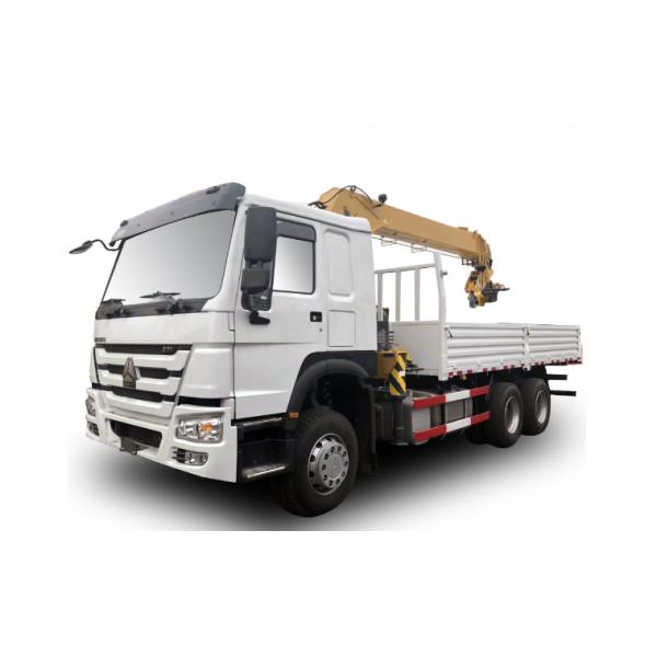 Howo Sino 6x4 Cargo Crane Truck / 10 Ton Telescopic Boom Truck Mounted Crane