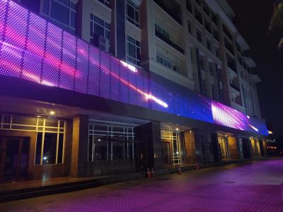 Ecrã de malha LED transparente programável S30 P50 P100 Impermeável IP65