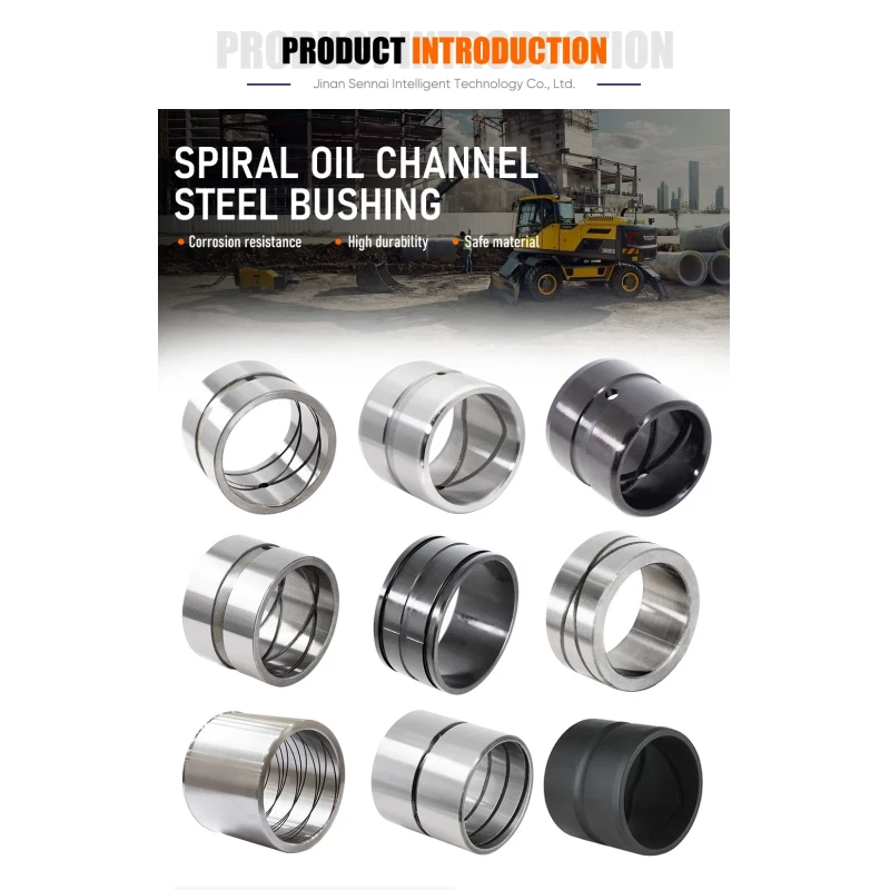 Precision Engineered Wear Resistant Spiral Oil Channel Mining Machinery Bearing Bushing