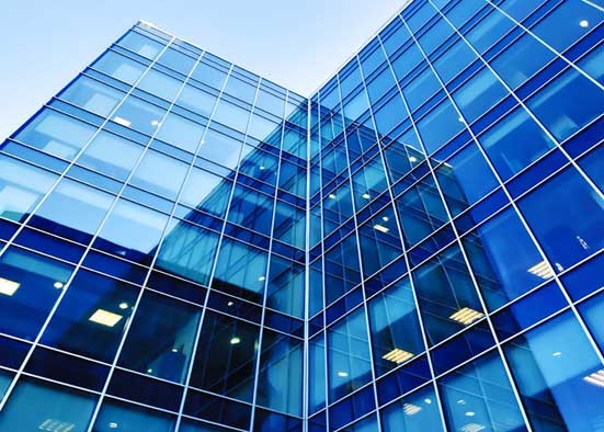 Simple Style Solar Tempered Glass , Anti Reflective Commercial Building Glass