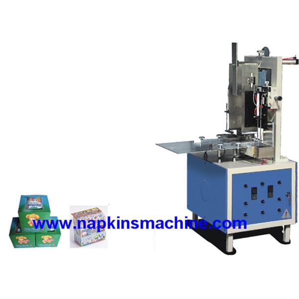 Semi автоматическая машина упаковки лицевой ткани/машина упаковки коробки коробк