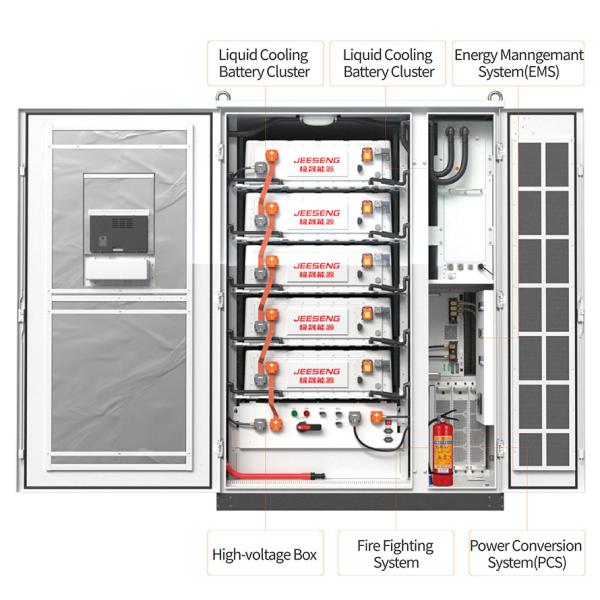 100KW 215KWh Armoire de stockage d'énergie refroidie par liquide Pour le système de stockage d'énergie industriel et commercial