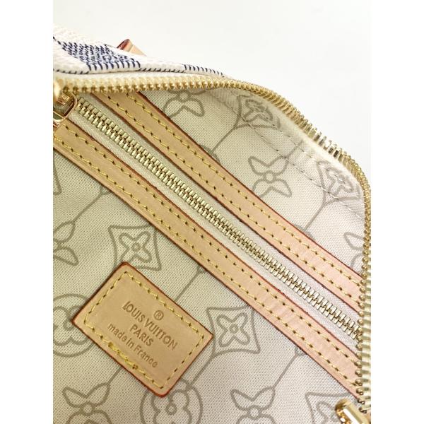 Покрытый холст скоростной Louis Vuitton Damier Azur 25 M46390