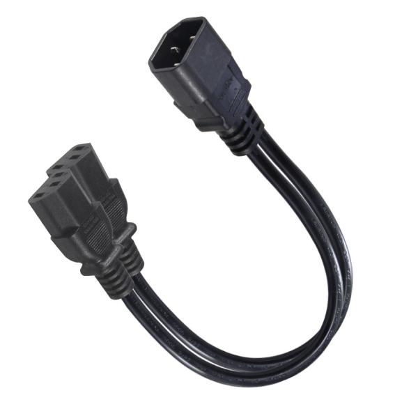 16AWG C14 à 2xC13 câble d'alimentation pour serveur/équipement industriel 300V 10A ROHS certifié 3 prises