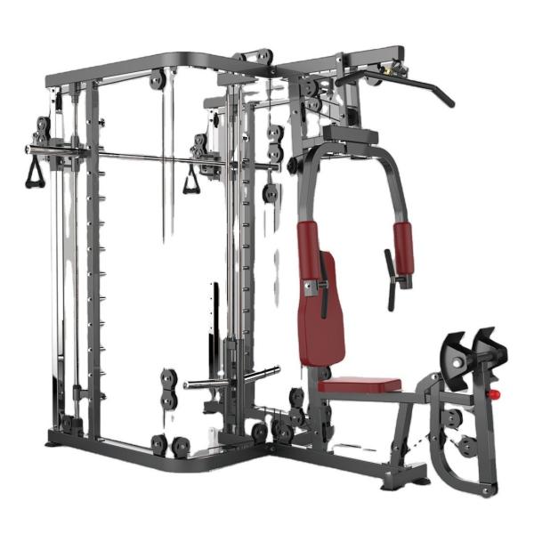 Steel Q235 All In One Multi Function Smith Machines for Full Body Workout and Boxing