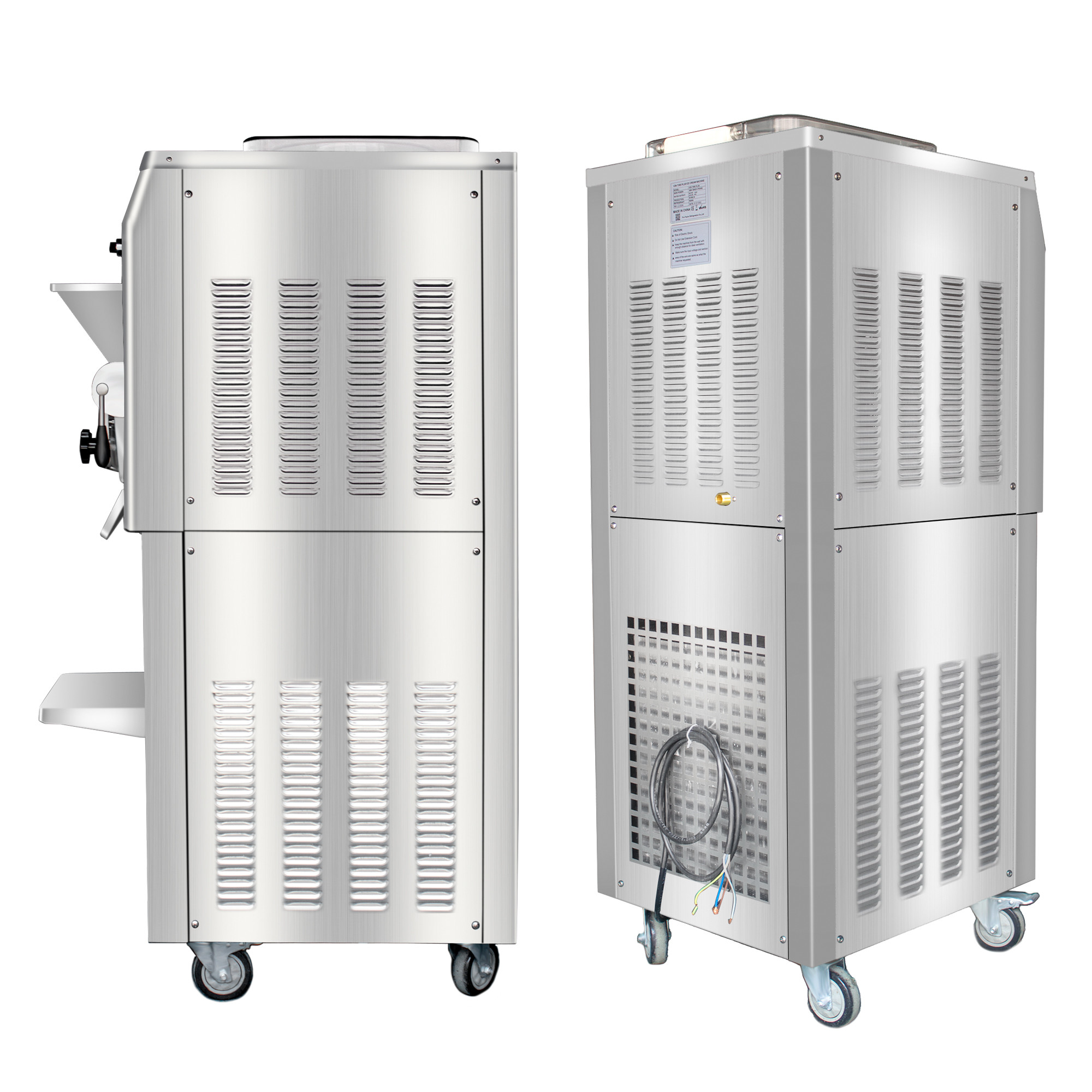 Pasteurized Commercial 80l Stainless Steel Hard Ice Cream Machine Brazilian Acai Freezer
