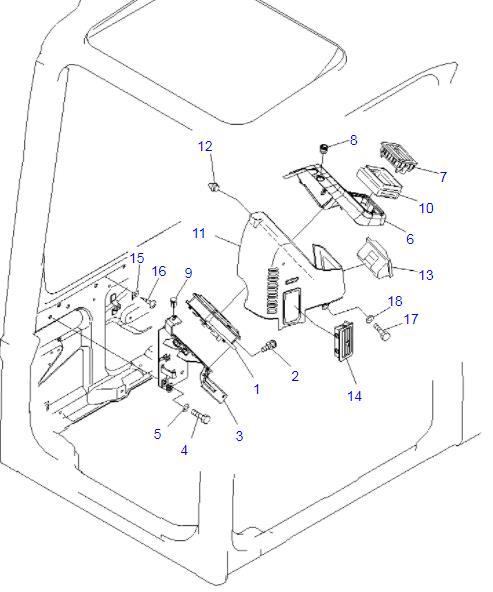 7835123007 7835121005 7835121006 7835121012 7835121003 7835123002 7835123006 Excavator Monitor
