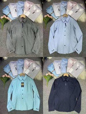 Fashion Long Sleeve Polo Shirts Regular Shirts Formal Dress Kcs6